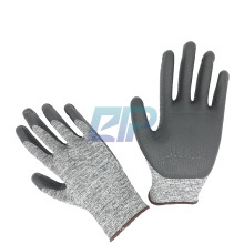 Knit Wrist Cuff Nylon Shell Lunar Foam Nitrile Palm Dip Gloves For Electrical Component Assembly
